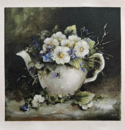 Teapot with flowers -  A6 Motiv