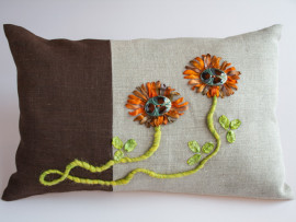 Kudde brun/natur Incomparable Buttons - Inspiration & Idéer