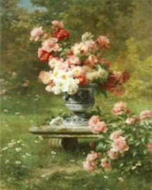 Peonies and Roses - A4 Motiv 